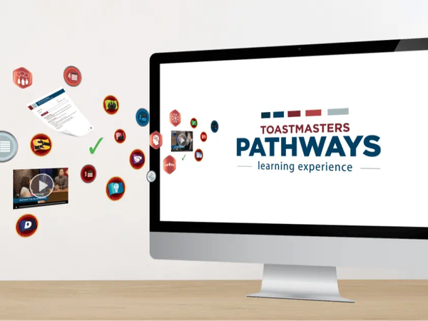 Toastmasters Pathways bilgisayar ekranında